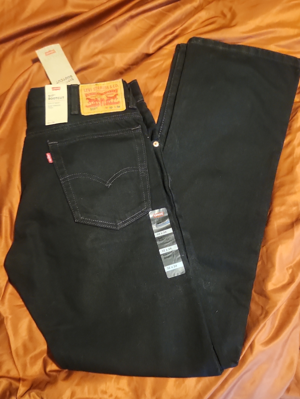 NWT Levi's Black Men's Bootcut Jeans